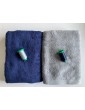 Ensemble marine, gris clair