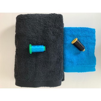 Ensemble turquoise, noir