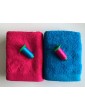 Ensemble turquoise, fushia
