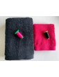 Ensemble noir, fushia