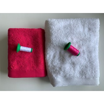 Ensemble fushia, blanc