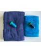 Ensemble bleu marine, bleu turquoise