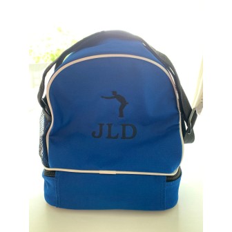 Sac de pétanque bleu royal personnalisé avec initiales JLD