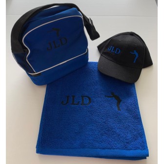 Ensemble personnalisé de pétanque avec sac, casquette et serviette de sport
