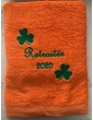 Maxi drap de bain personnalisé texte avec motifs optionnels