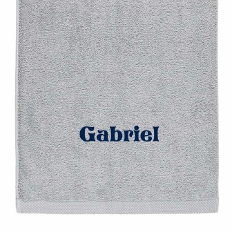 Serviette de bain personnalisée prénom Gabriel