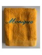 Serviette personnalisée prénom Monique avec écriture script turquoise