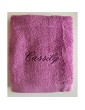 Maxi drap de bain lavande personnalisé prénom Cassily