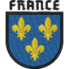Blason héraldique brodé de la France - L'effet des couleurs