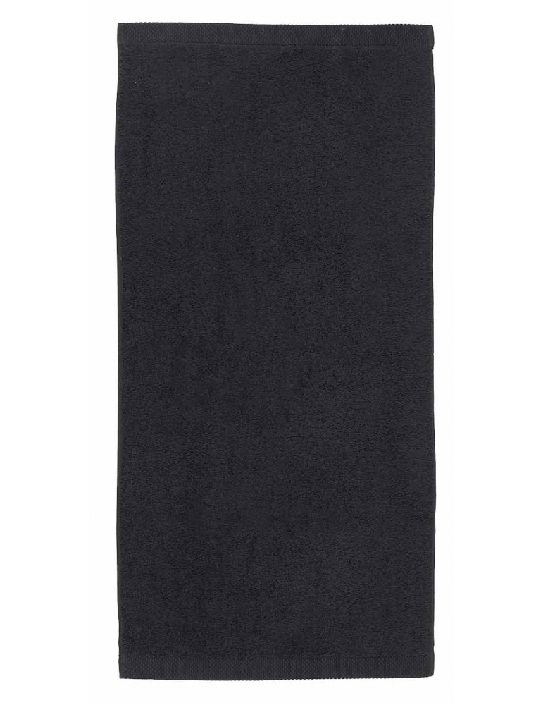 Maxi drap de bain noir à personnaliser