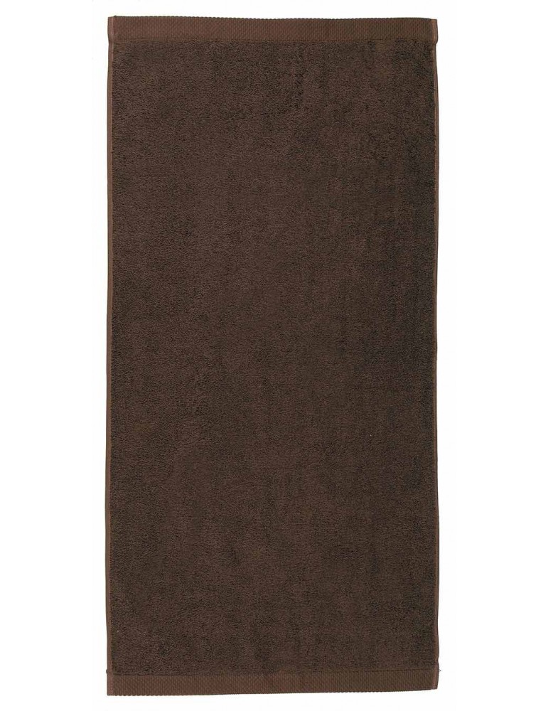 Maxi drap de bain marron personnalisé