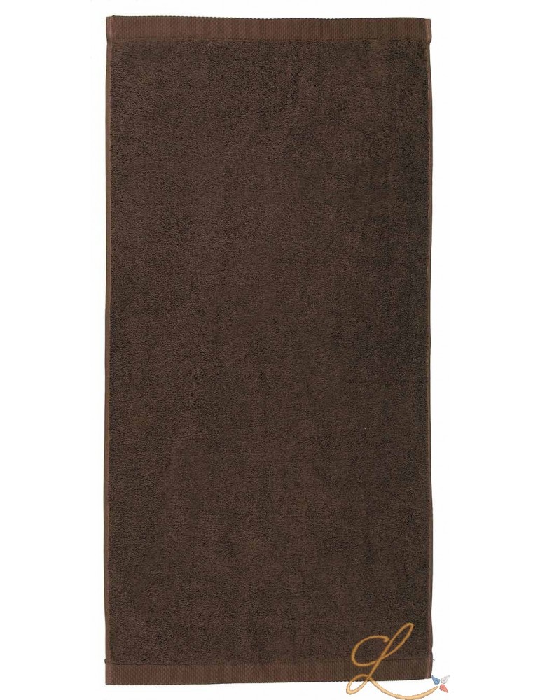 Maxi drap de bain marron personnalisé