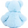 Vue de dos : peluche ourson bleu
