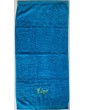Aperçu d'une serviette turquoise personnalisée prénom